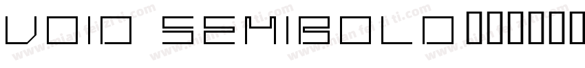 Void SemiBold字体转换